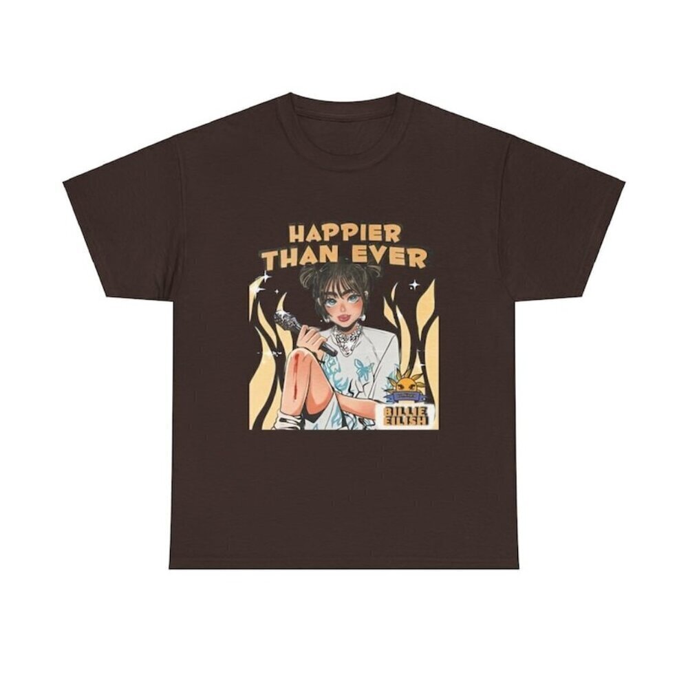 Billie Eilish Shirt Eilish Tee Billie Pop Shirt Bad Guy Unisex